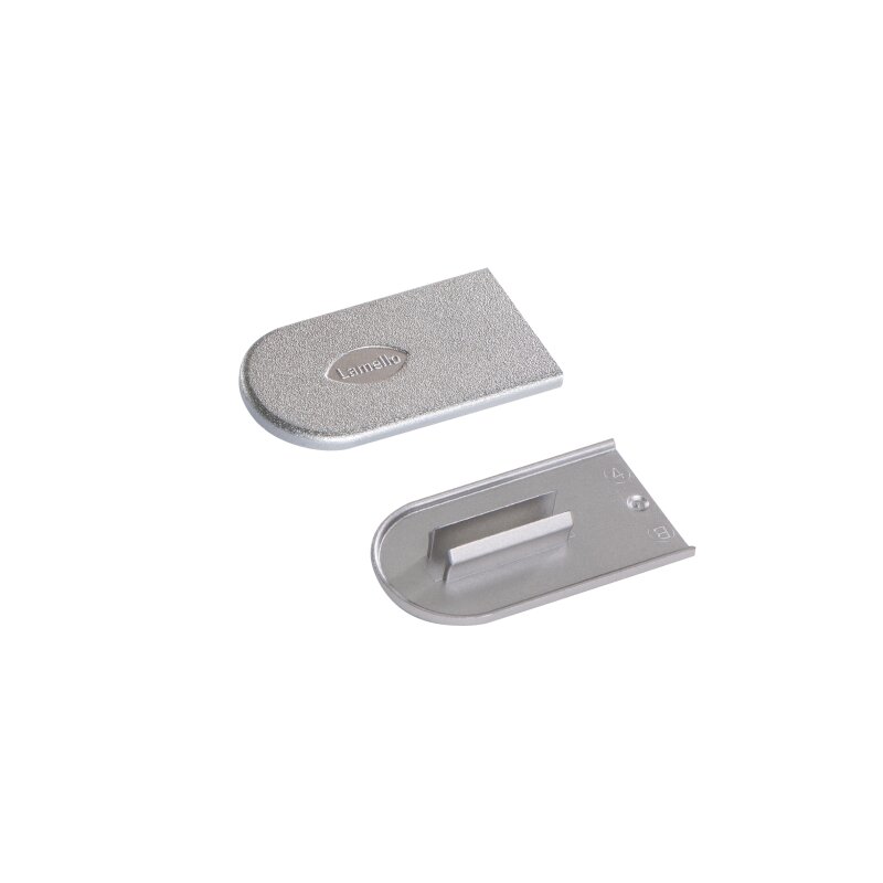 Lamello Cabineo Abdeckkappen Metalloptik Silber 2000 Stk 186351C