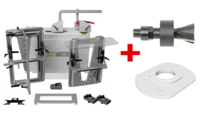Lignatool LT080 Set Complet inkl. Konus-Wendeplattenfräser 15° Lignatool & Arretierplatte