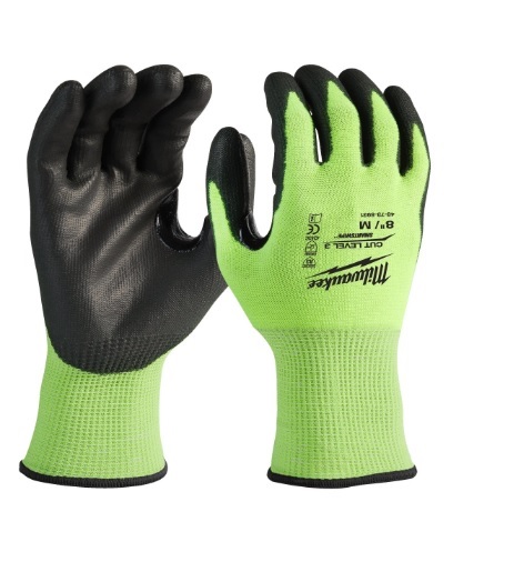 Milwaukee Hi-Vis Schnittschutzhandschuhe Klasse 3 144er Pack