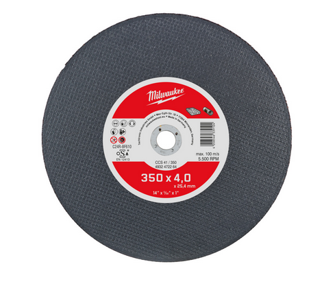 Milwaukee Trennscheibe Ductil-Gussrohr 350 mm Milwaukee Trennscheibe Ductil-Gussrohr 350 mm