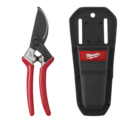 Milwaukee Bypass Gartenschere 25 mm m.Holster