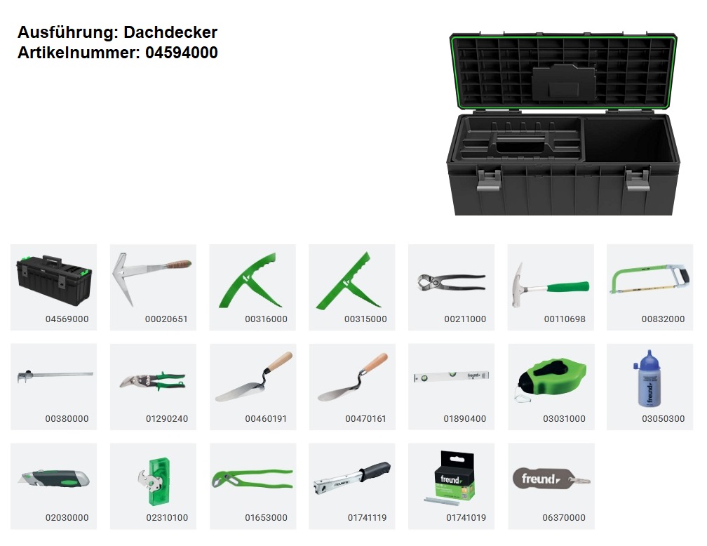 Freund Job-Starterset Dachdecker