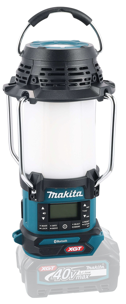 Makita Akku-Radio mit Laterne 40V max. (ohne Frequenzbereich DAB / DAB+ 174.928 - 239.200 MHz,