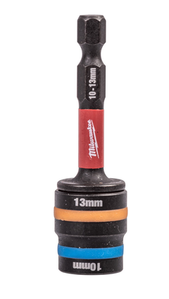 Milwaukee SHOCKWAVE Dual-Size Steckschlüssel 1/4" 10,0 - 13,0 x 65 mm, M6 - M8 magnetisch
