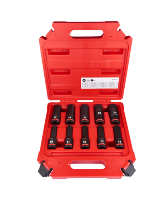 Milwaukee Schlagnuss Set 10 TLG. 