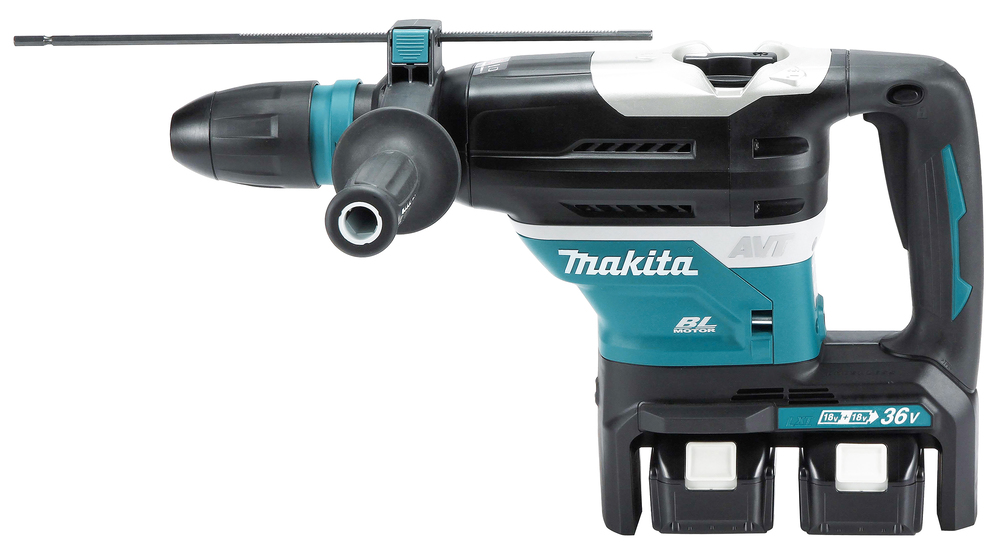 Makita Akku-Kombihammer für SDS-MAX 2x18V Bohrleistung in Beton 40 mm, Einzelschlagstärke 8