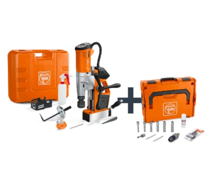 Fein Akku-Universal-Magnet-Kernbohrmaschine mit Anwenderset AKBU 35 PMQW AS Construction-Site