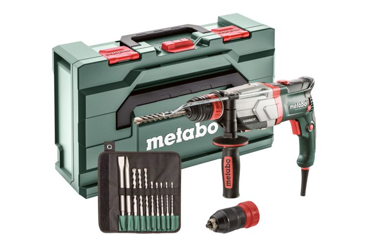 Multihammer UHEV 2860-2 Quick Set (600713510); mit SDS-plus-Bohrer-/Meißelsatz (10-tlg.); metaBOX 14