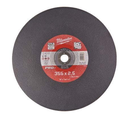 Milwaukee Metalltrennscheibe PRO+ 355 mm SC41 2,5 mm für CHS 355 Milwaukee Metalltrennscheibe PRO+ 355 mm SC41 2,5 mm für CHS 355