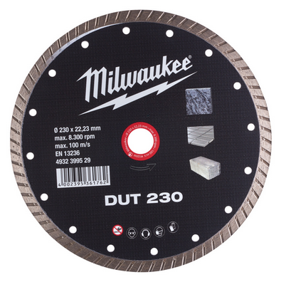 Milwaukee Diamanttrennscheibe DUT 230 mm Universal geschlossen Milwaukee Diamanttrennscheibe DUT 230 mm Universal geschlossen