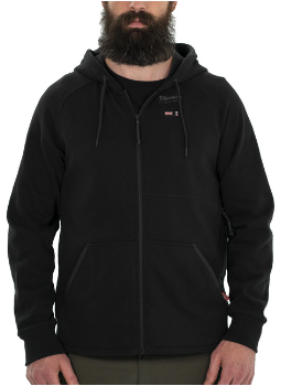 Milwaukee 12 V Akku-Heiz-Kapuzenpullover Herren schwarz M12HHBL4-0, ohne Akku u. Ladegerät