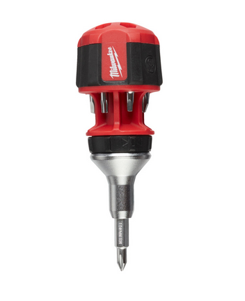 Milwaukee Schrauberdreher mit Ratschenfunktion inkl. 7 Bits PH/PZ/TX/SL Stubby