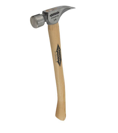 Milwaukee Titanhammer m. Hickorystiel Stiletto Ti14SC-H18, 457 mm lang, glatt