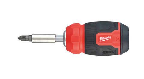 Milwaukee Multi-Bit Schraubendreher Stubby 8 in 1 inkl. 7 Bits PH/PZ/TX/SL