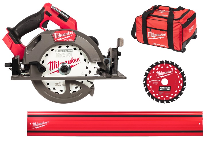 Milwaukee M18FCS66GR3-0+GR1400+Transporttasche + Kreissägeblatt Nitrus