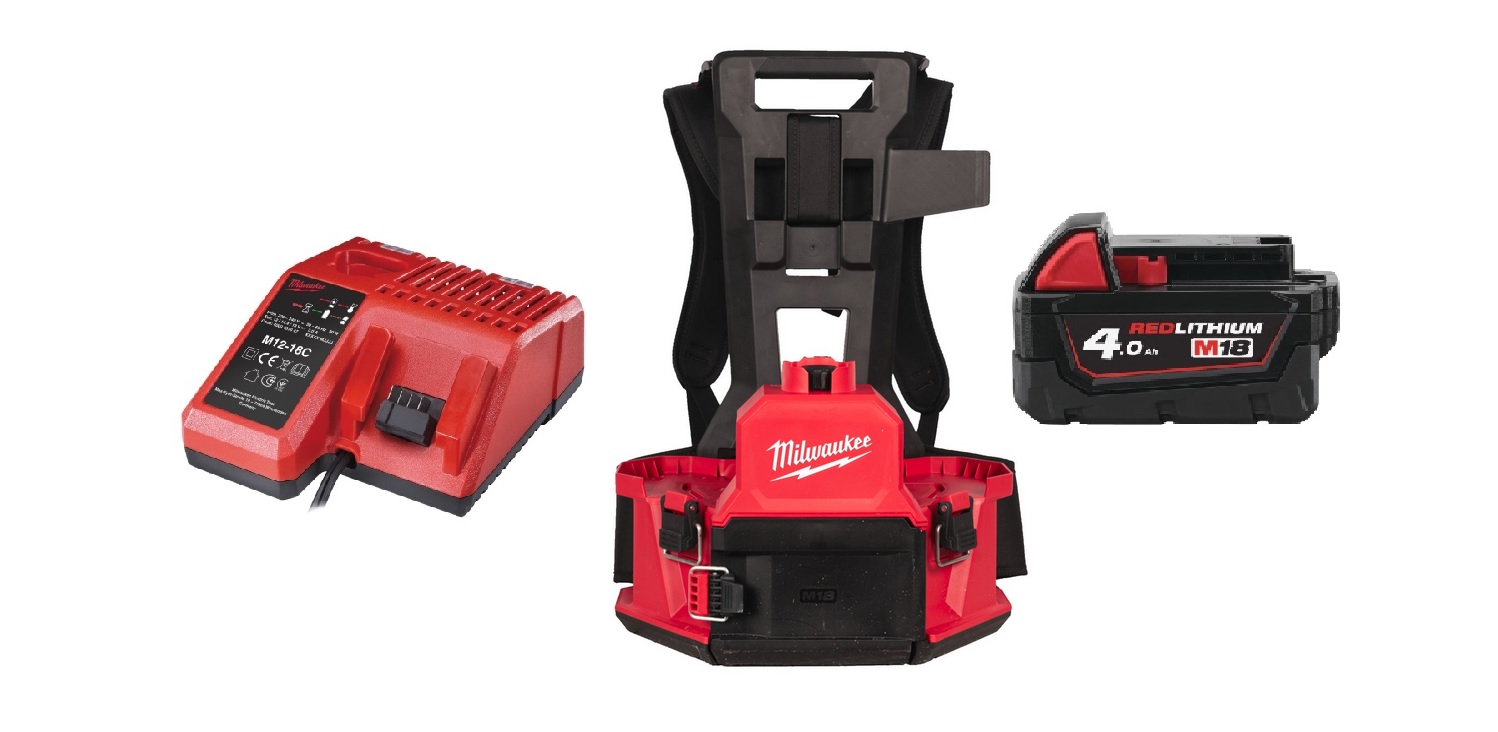Milwaukee M18BPFPH-401 Akku-Rucksack-Sprühgerät - Basisgerät