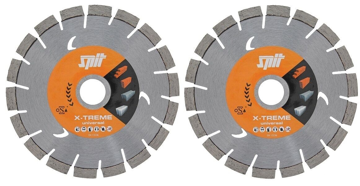 ITW Spit Diamant-Trennscheibe 150 mm Set X-Treme Universal 610197 (VE= 2 Scheiben)