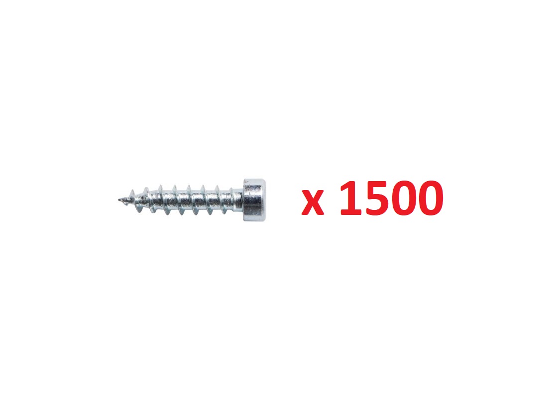 Lamello Clamex S-20 Schraube, Ø 3 × 12 mm, 1500 Stück