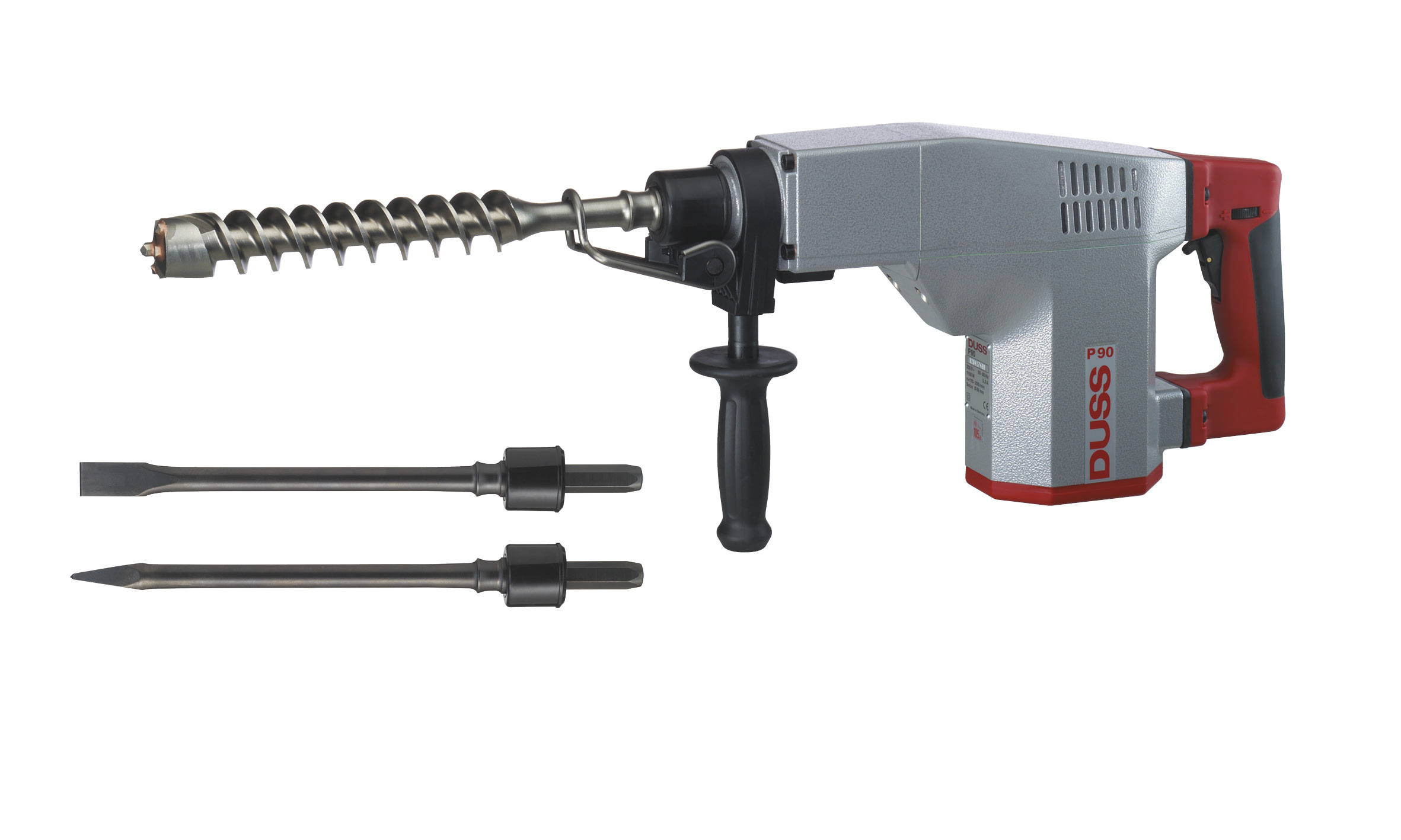 DUSS Kombihammer P90 SET inkl. 1x Spitzmeißel,1x Flachmeißel & 1x Hammerbohrer DUSS Kombihammer P90 SET inkl. 1x Spitzmeißel,1x Flachmeißel & 1x Hammerbohrer