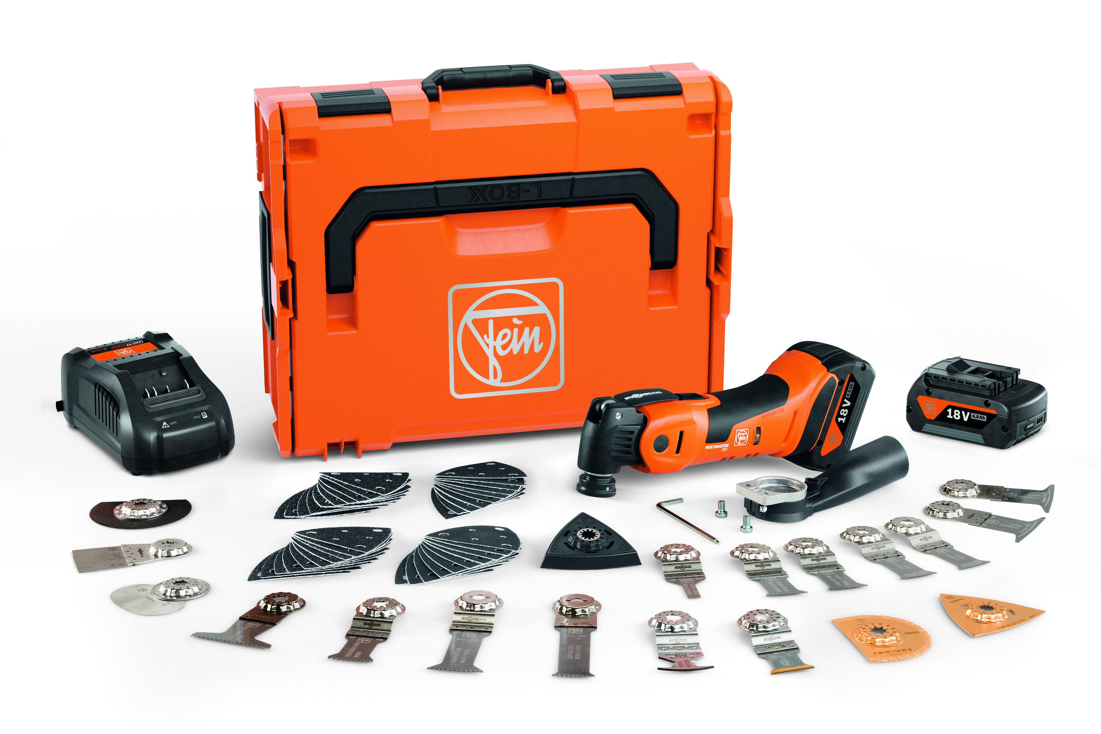 Fein Akku-MULTIMASTER AMM 700 Max Top 4.0Ah AS + Akku & Ladegerät Fein Akku-MULTIMASTER AMM 700 Max Top 4.0Ah AS + Akku & Ladegerät