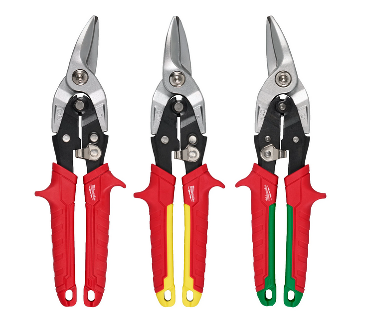 Milwaukee Blechscheren-Set gerade 3-teilig Milwaukee Blechscheren-Set gerade 3-teilig