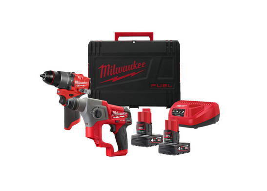 Milwaukee M12FPP2F2-402X Akkuwerkzeuge-Set 4933480590 Milwaukee M12FPP2F2-402X Akkuwerkzeuge-Set 4933480590