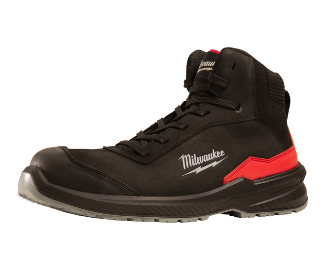 Milwaukee FLEXTRED S3S Sicherheits-Schnürstiefel Leder schwarz Größe 36 - 48