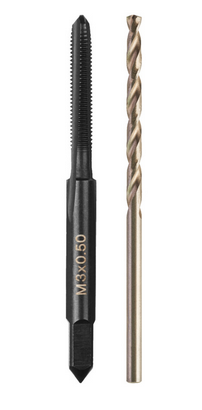 Milwaukee Gewindebohrer-Set, 2-teilig M3x0,5 mm, Bohrer 2,5 mm