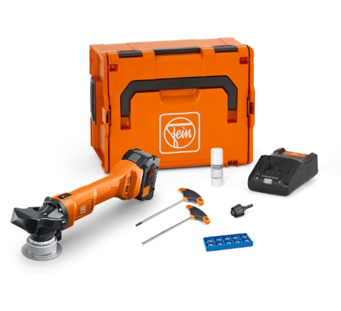 FEIN Akku-Kantenfräse bis 5 mm mit Anwenderset AKFH 18-5 AS Basis Set Fase mit 1x 8 Ah ProCore Akku FEIN Akku-Kantenfräse bis 5 mm mit Anwenderset AKFH 18-5 AS Basis Set Fase mit 1x 8 Ah ProCore Akku