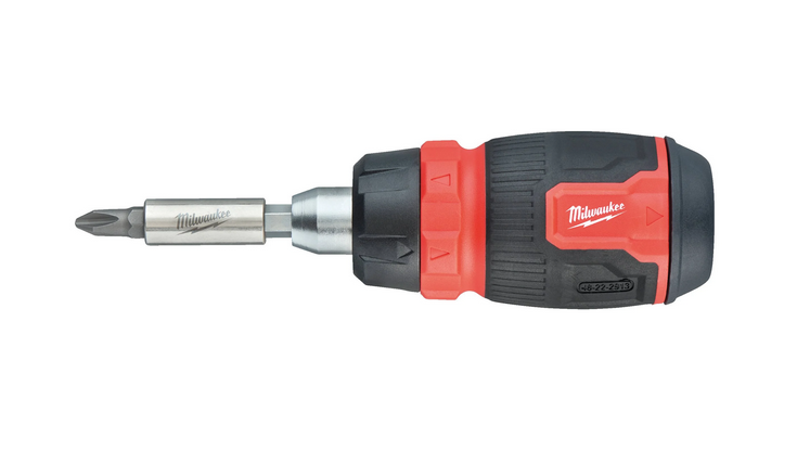 Multi-Bit Schraubendreher mit Ratschenfunktion Stu inkl. 7 Bits PH/PZ/TX/SL