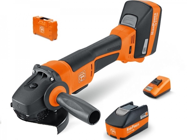 Fein CCG 18-125 BLPD Akkuwinkelschleifer 125mm im Koffer mit 2x 5,2 AH HighPower Akkus und ALG50