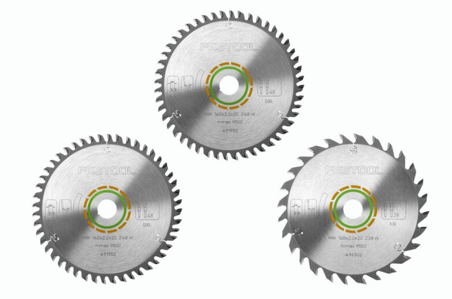 Festool Kreissägeblatt-Set KSB-SORT/3 W 160x2,2 
