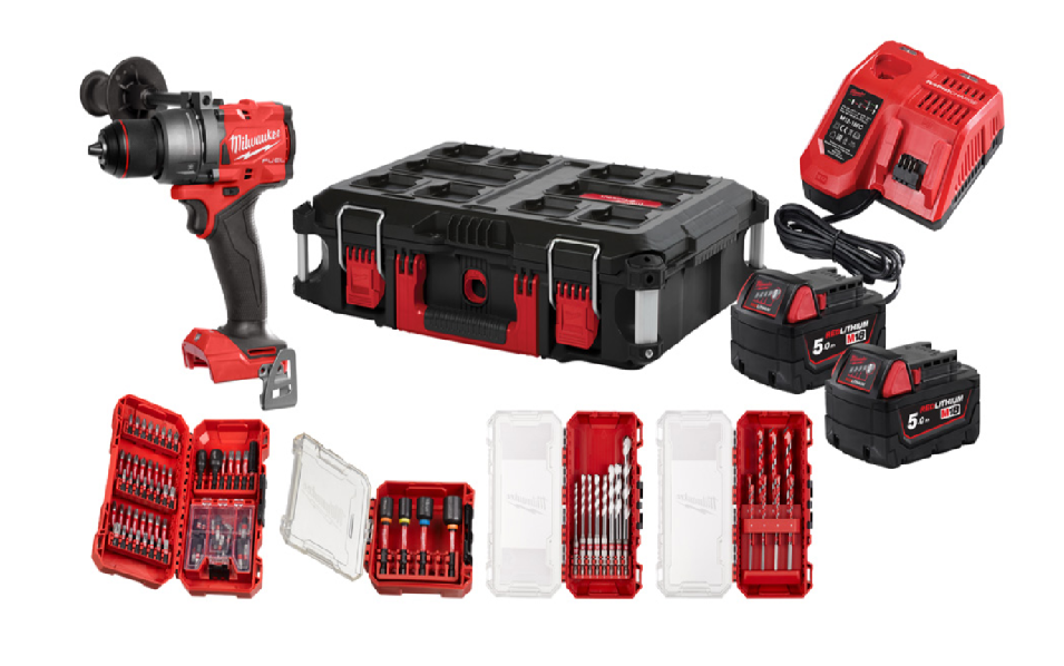 Milwaukee Akku-Schlagbohrschrauber im Set M18 FPD3100P-502P