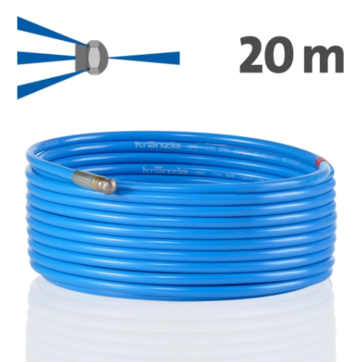 Kränzle Rohrreinigungsschlauch 20 m Stecksystem D12
