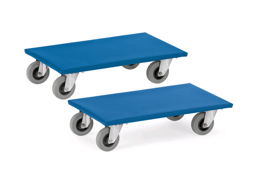 Fetra Möbelroller mit Vollgummibereifung und einer Ladefläche von 600 x 350mm 2353