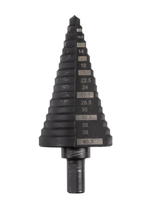 Milwaukee Stufenbohrer 6 bis 40,5 mm, 1,5-3 mm Stufen