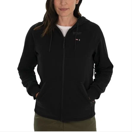 Milwaukee 12 V Akku-Heiz-Kapuzenpullover Damen schwarz M12HHLBL1-0, ohne Akku u. Ladegerät
