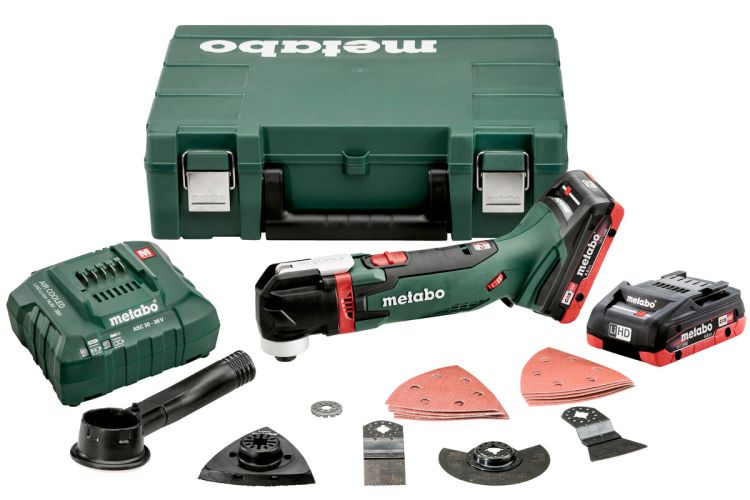 Metabo Akku-Multitool MT 18 LTX (613021800); Kunststoffkoffer; 18V 2x4Ah LiHD + ASC 55