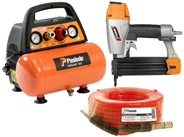 Paslode FN1850.2 / Proline 160 Pack Stiftnagler + Kompressor Paslode FN1850.2 / Proline 160 Pack Stiftnagler + Kompressor