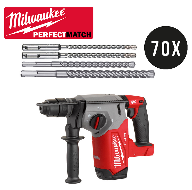 4f65asd04f6540ds654f654df654df0ad65s4f0sd6540a654 Milwaukee SDS PLUS MX4 BOHRER + BOHRHAMMER SET 71 TLG.