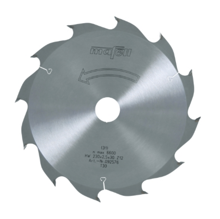 Mafell HM-Sägeblatt 230x2,5x30mm Z12, WZ  Mafell HM-Sägeblatt 230x2,5x30mm Z12, WZ