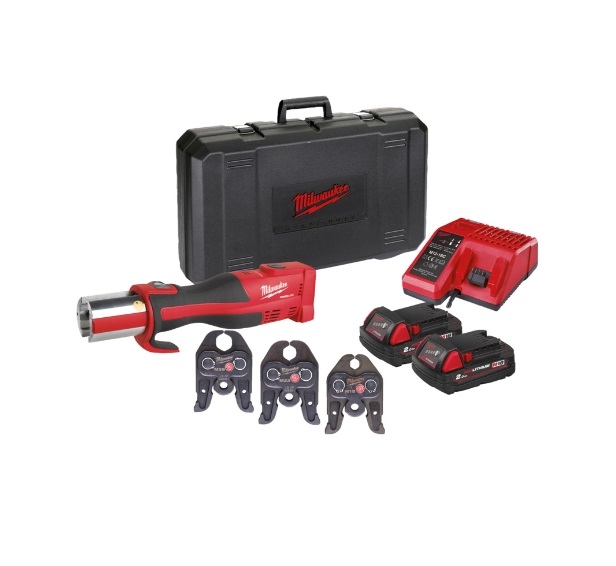 Milwaukee_Tools_Milwaukee_M18BLHPT-202C_M-Set_Buerstenloses_Akku-Presswerkzeug_Sanitaer Milwaukee M18BLHPT-202C V-Set Bürstenloses Akku-Presswerkzeug (Sanitär)