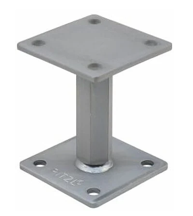 Pitzl-10900-0000-Pfostentr-ger-Rechts-Links-mit-Gewinde-M20-Hohenverstelllbar-122-182-mm Pitzl 10900.0000 Pfostenträger Rechts/Links mit Gewinde M20 Verstellbereich: 122 - 182 mm ZiNiP