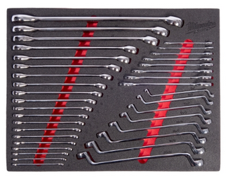 Milwaukee MAX BITE Ringmaulschlüssel Einlage 36-teilige Einlage für Werkstattwagen