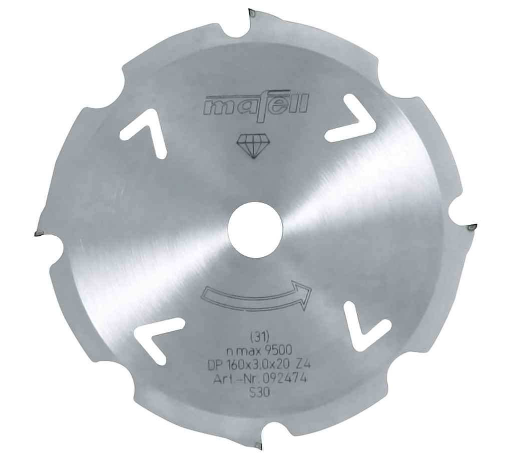 Mafell Diamant-Sägeblatt 160x2,4/3,0x20 Z4 FZ/TZ  Mafell Diamant-Sägeblatt 160x2,4/3,0x20 Z4 FZ/TZ