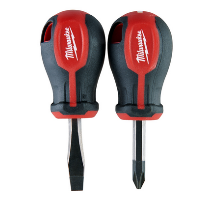 Milwaukee Schraubendreher Tri-Lobe Stubby 2-teiliges Set PZ/SL