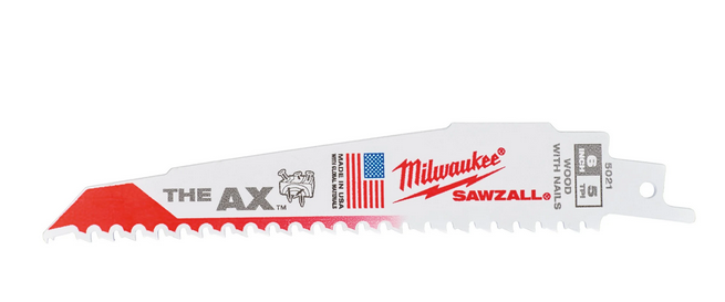 Milwaukee Säbelsägeblatt Demontage THE AX 150 x 5 mm (5 TPI)