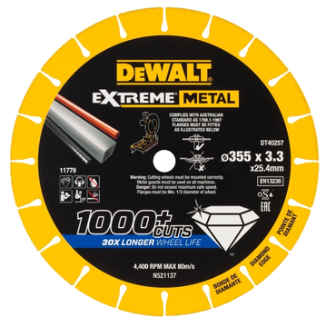 Dewalt Diamanttrennscheibe 355x3.3mm DT40257-QZ