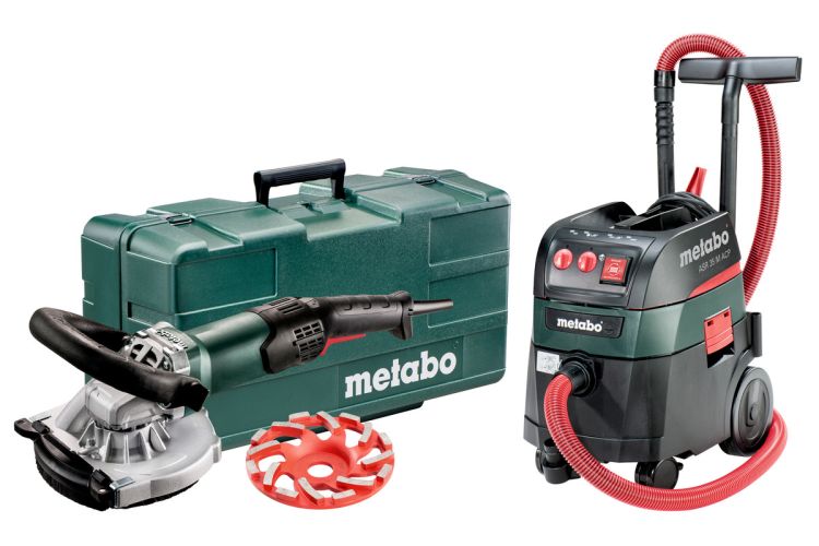 Renovierungsschleifer RSEV 19-125 RT + Allessauger ASR 35 M ACP Set (691001000); Kunststoffkoffer