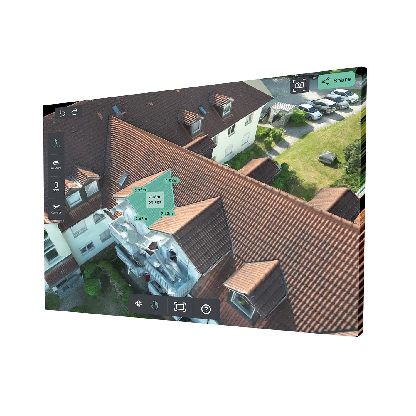 Mafell Dachvermessung VERSUM FLY CLOUD